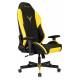 Кресло игровое Knight Neon черный/желтый соты эко.кожа с подголов. крестов. металл. Фото товара с разных ракурсов.