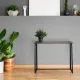 Стол на металлокаркасе BRABIX LOFT CD-001, 800х440х740 мм, складной, цвет морёный дуб, 641209. Фото товара с разных ракурсов.