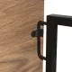 Стол на металлокаркасе BRABIX LOFT CD-001, 800х440х740 мм, складной, цвет морёный дуб, 641209. Фото товара с разных ракурсов.