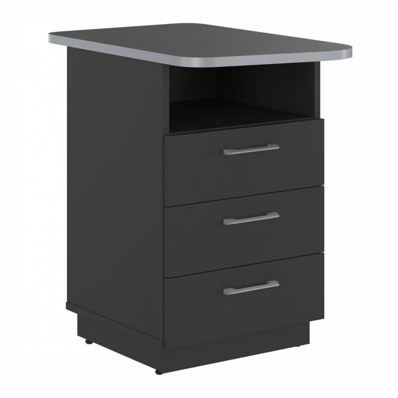 Тумба приставная SFLC-3D.2 Антрацит/Металлик главное фото